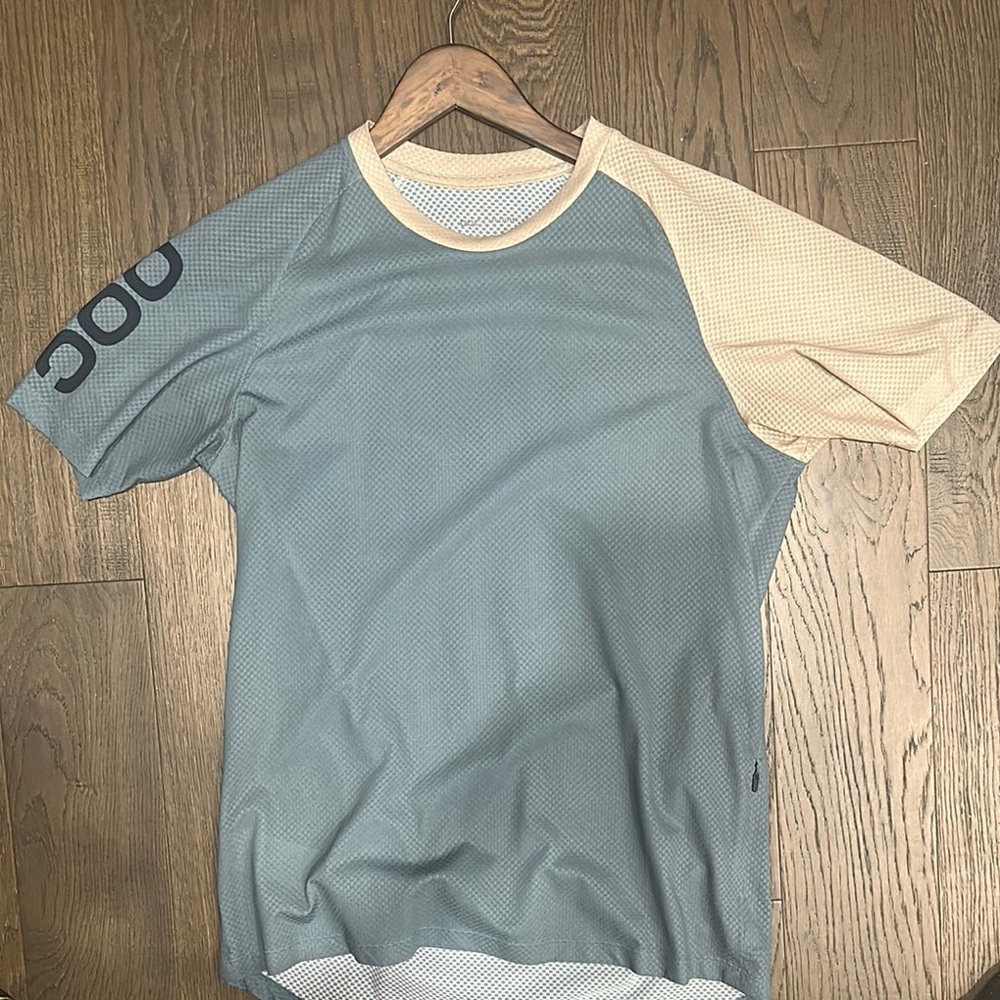 Gray and Tan Short Sleeve Tees Casual